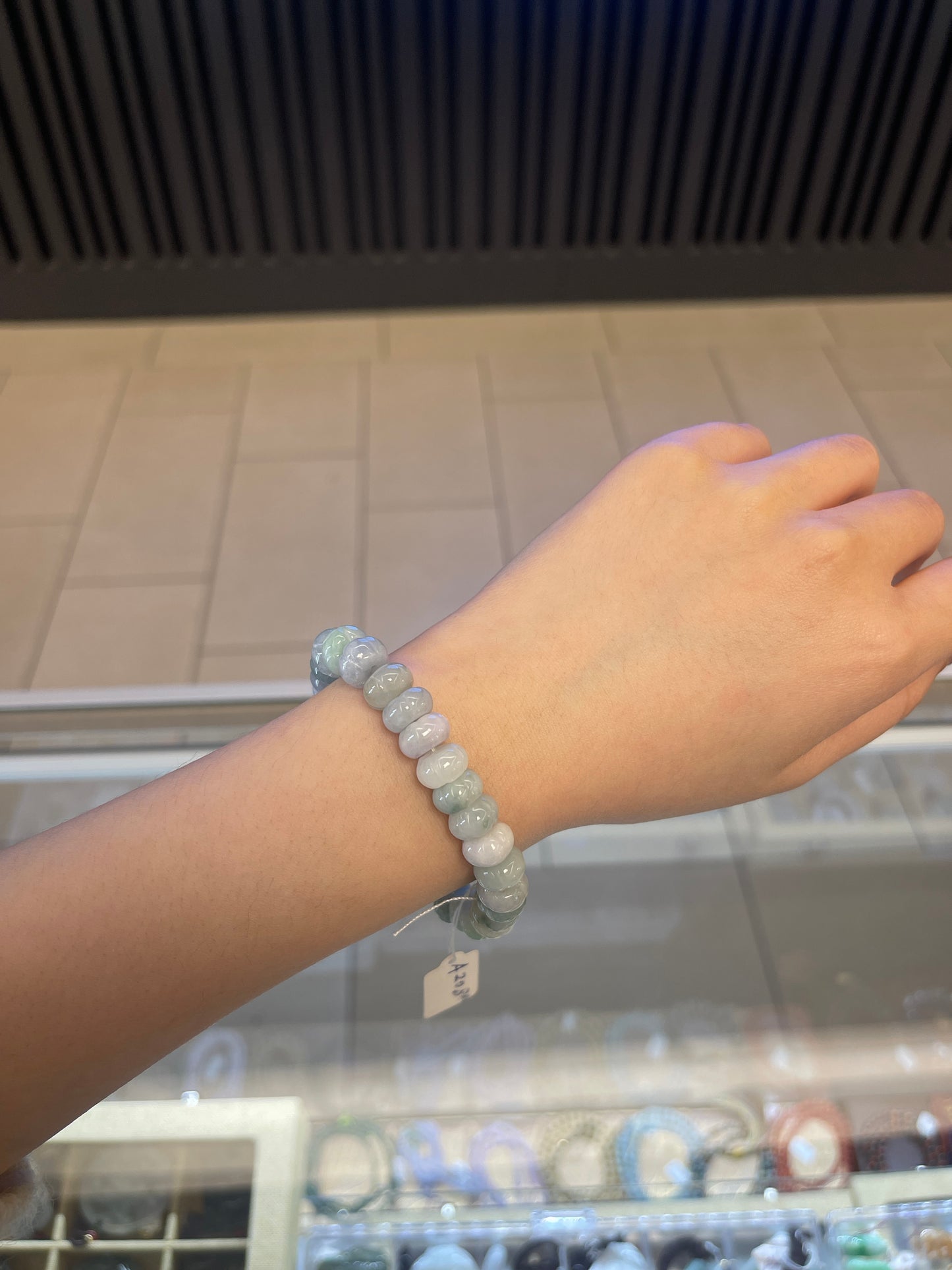 Pumpkin Jadeite Bracelets
