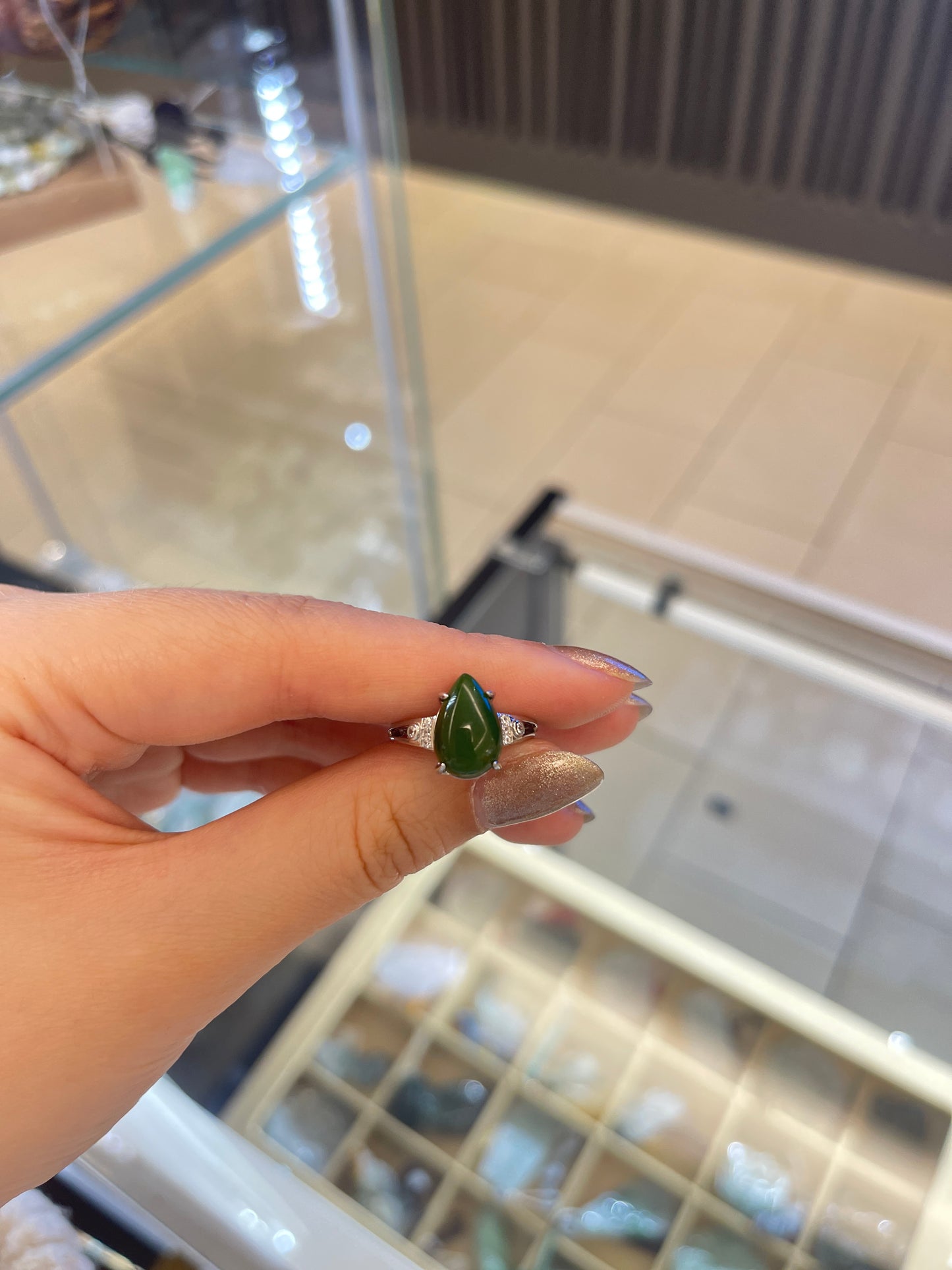 Jade &Sterling Ring