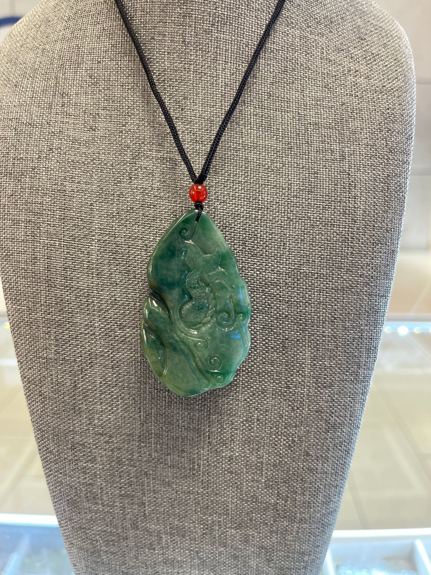 Jadeite Dragon Pendant