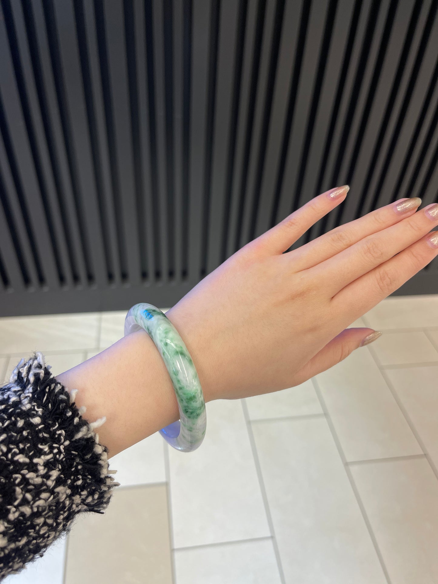 61.9mm Burmese Jadeite Grade A Bangle