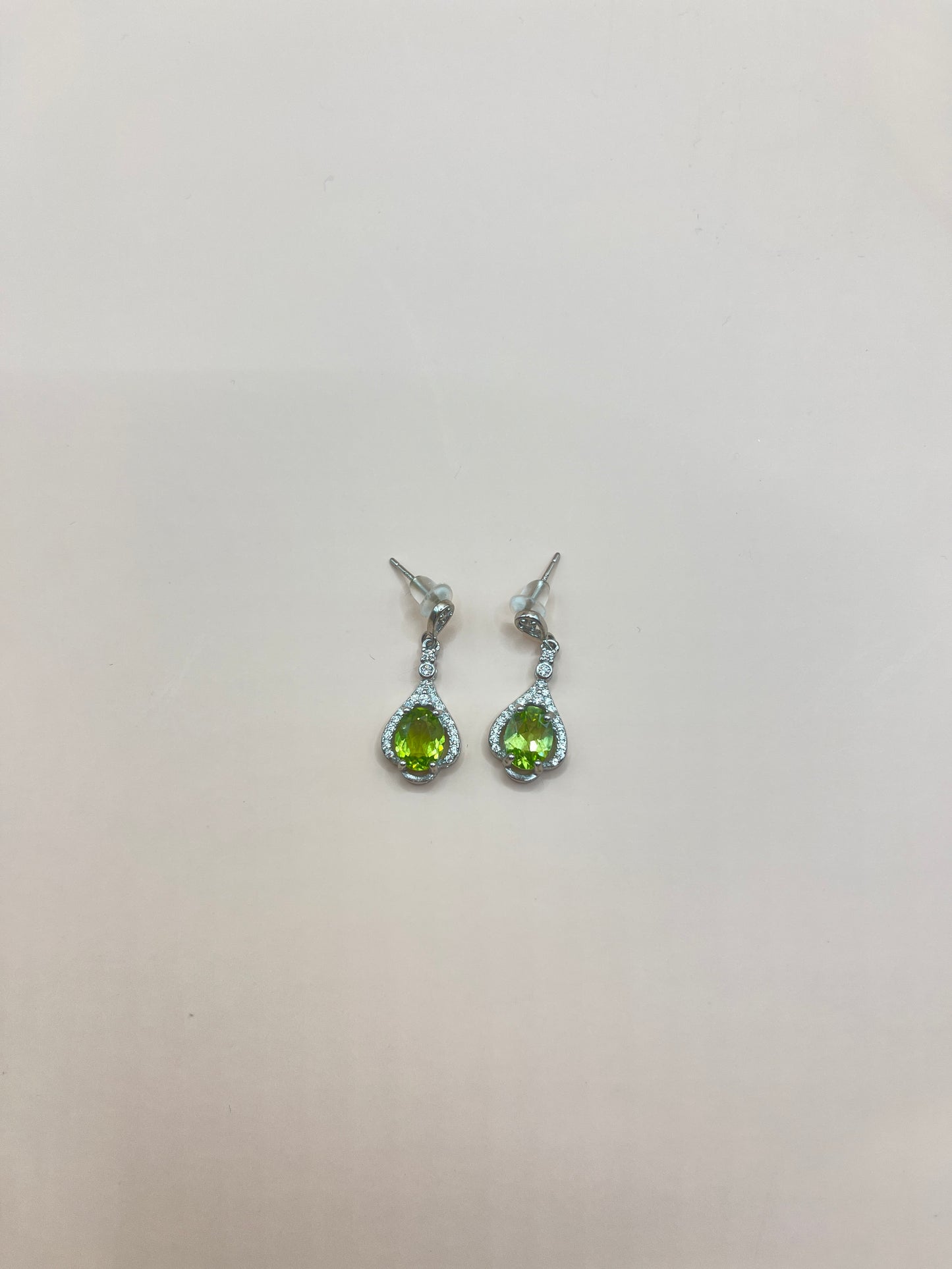 Olivine sterling earrings