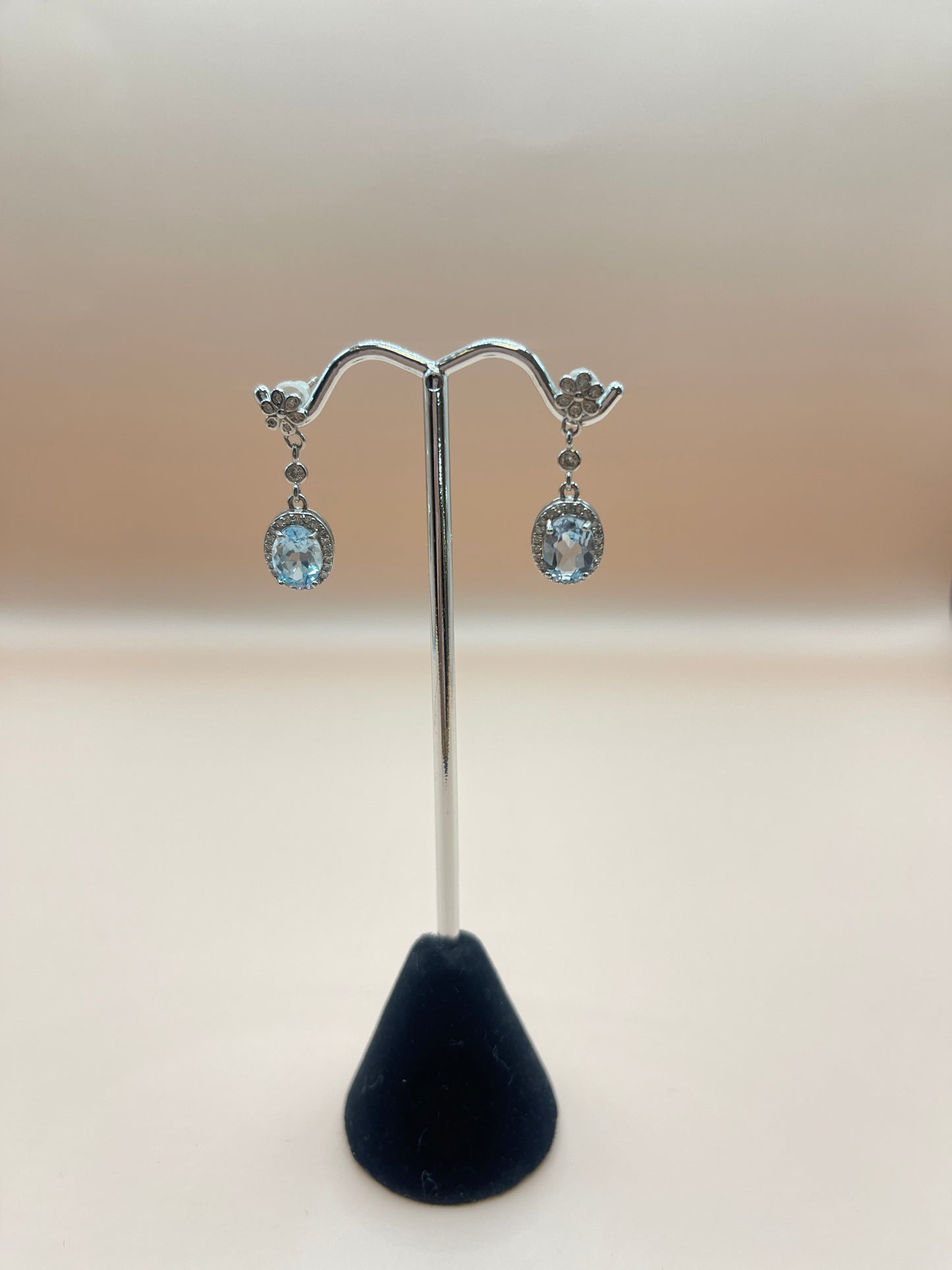 Topaz sterling earrings