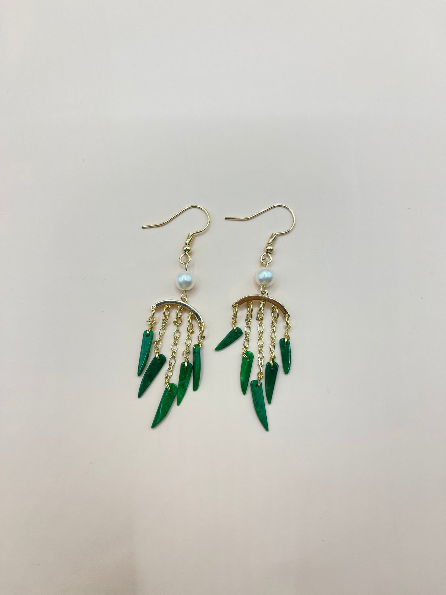 14k jade earrings