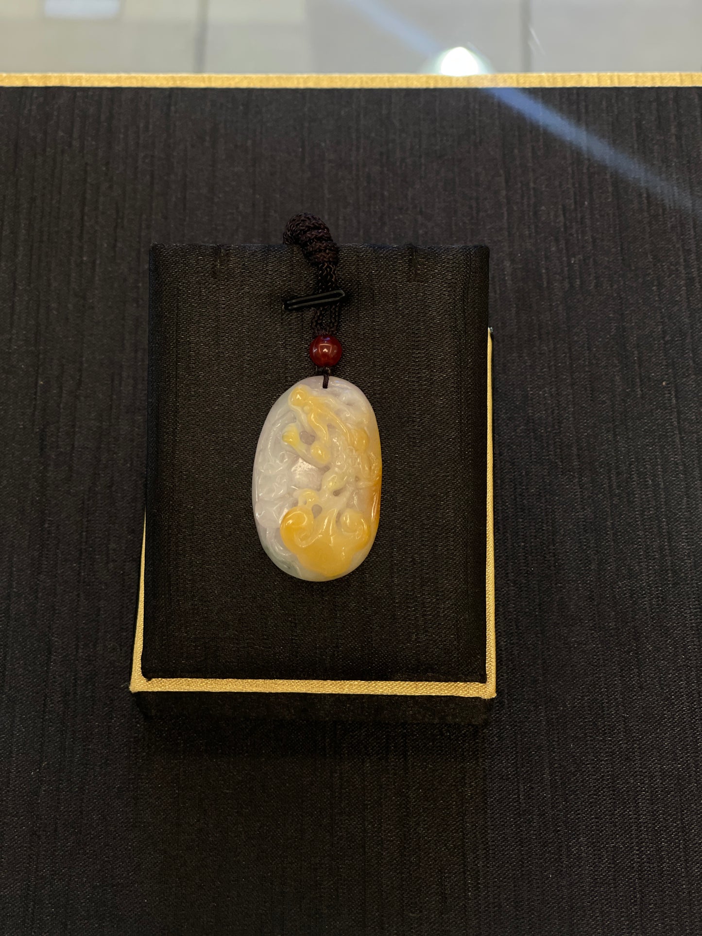 yellow jadeite pixiu pendant