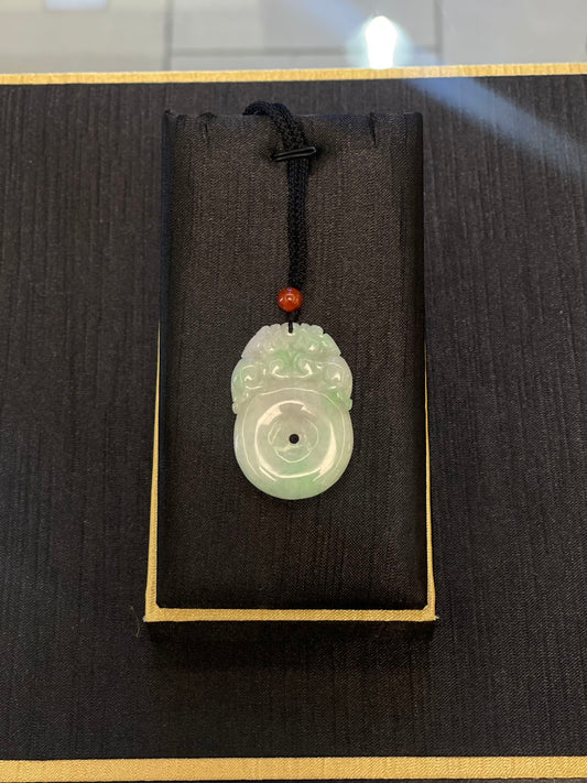Pixiu peace buckle jadeite pendent