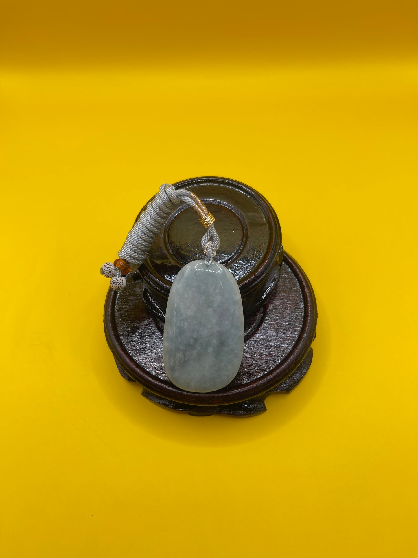 Plum Blossom and Magpie Jade Lucky Pendant