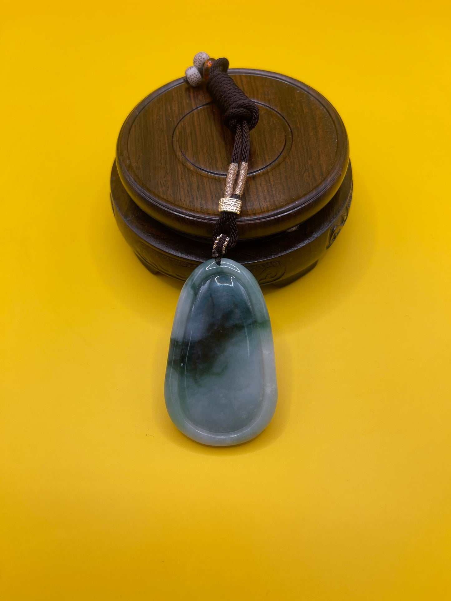 Frog and Lotus in Pond Wealth Pendant
