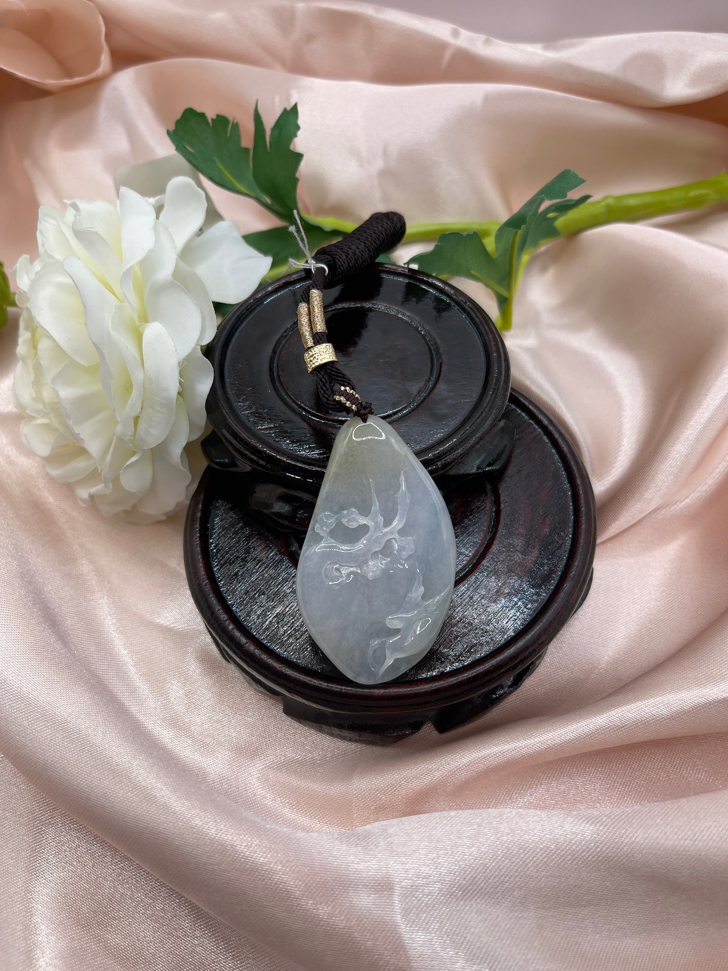 Deer and Plum Blossom Jade Pendant
