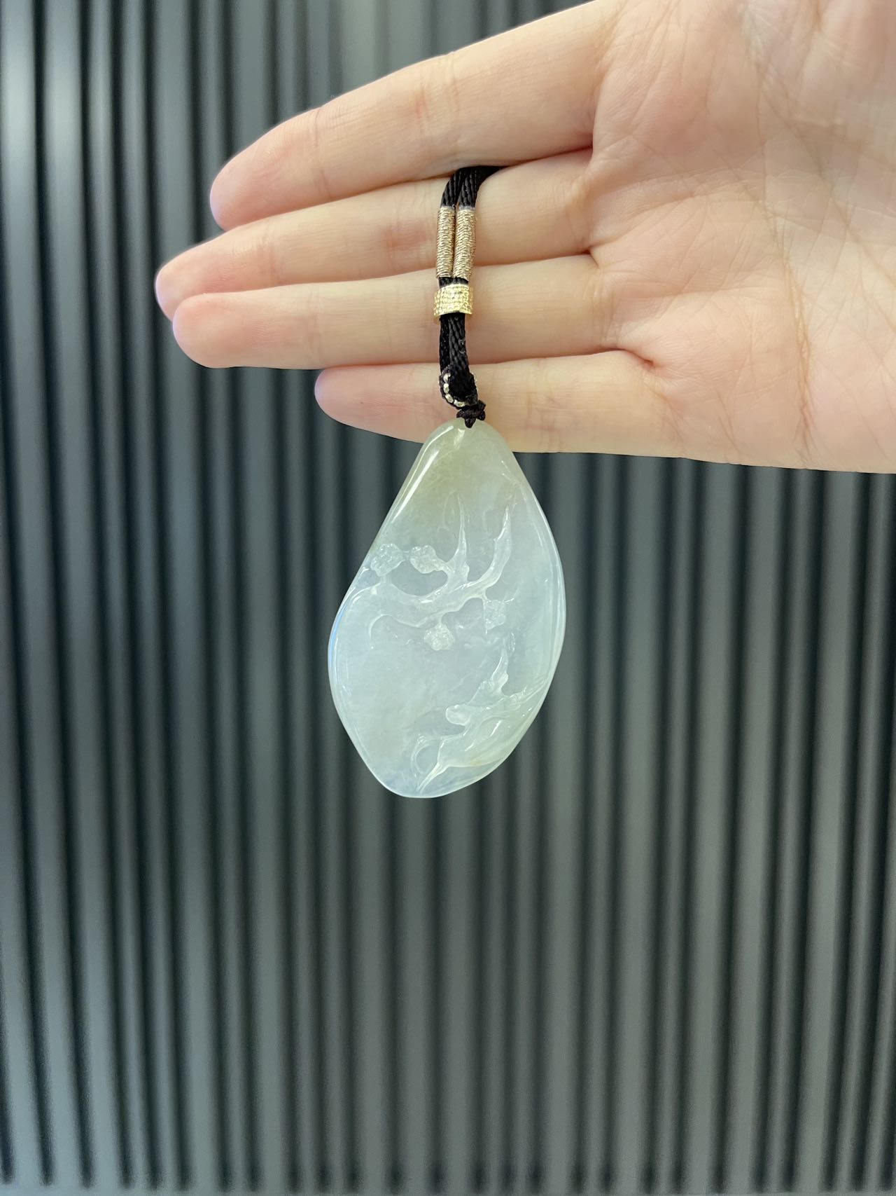 Deer and Plum Blossom Jade Pendant
