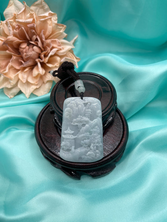 Scenic Pieces Pendant--Shan Shui Pendant 山水牌