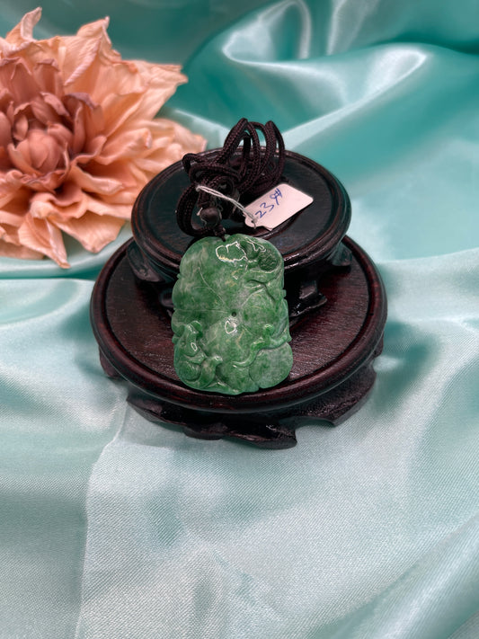 lotus leaf and fish pendant