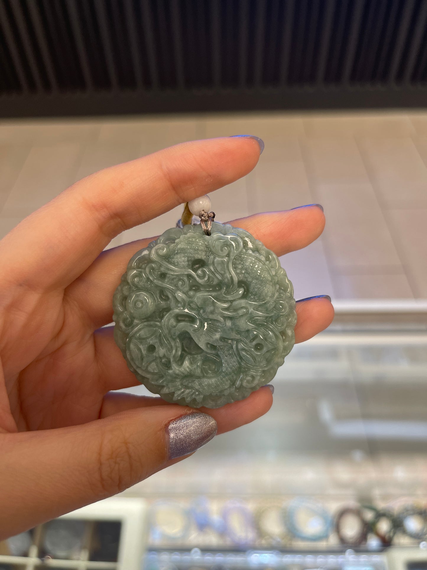 Dragon Jadeite Pendant