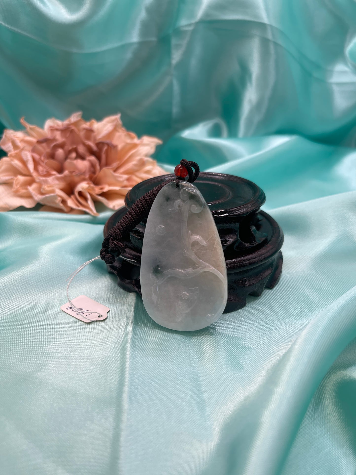 Rooster Jade Protection Pendant--Large