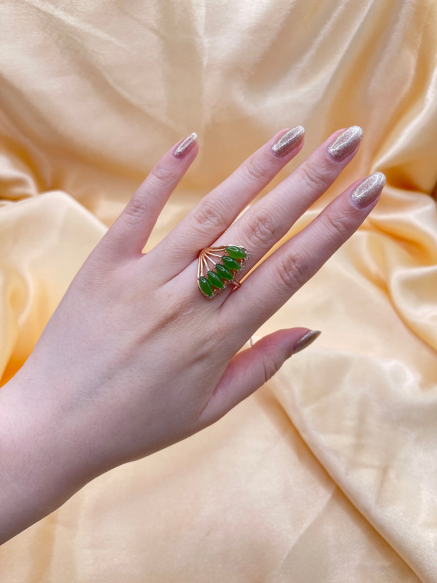 Jade &Sterling Ring