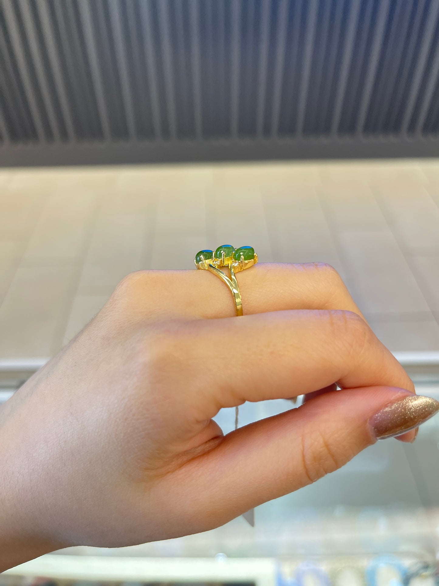 Jade &Sterling Ring