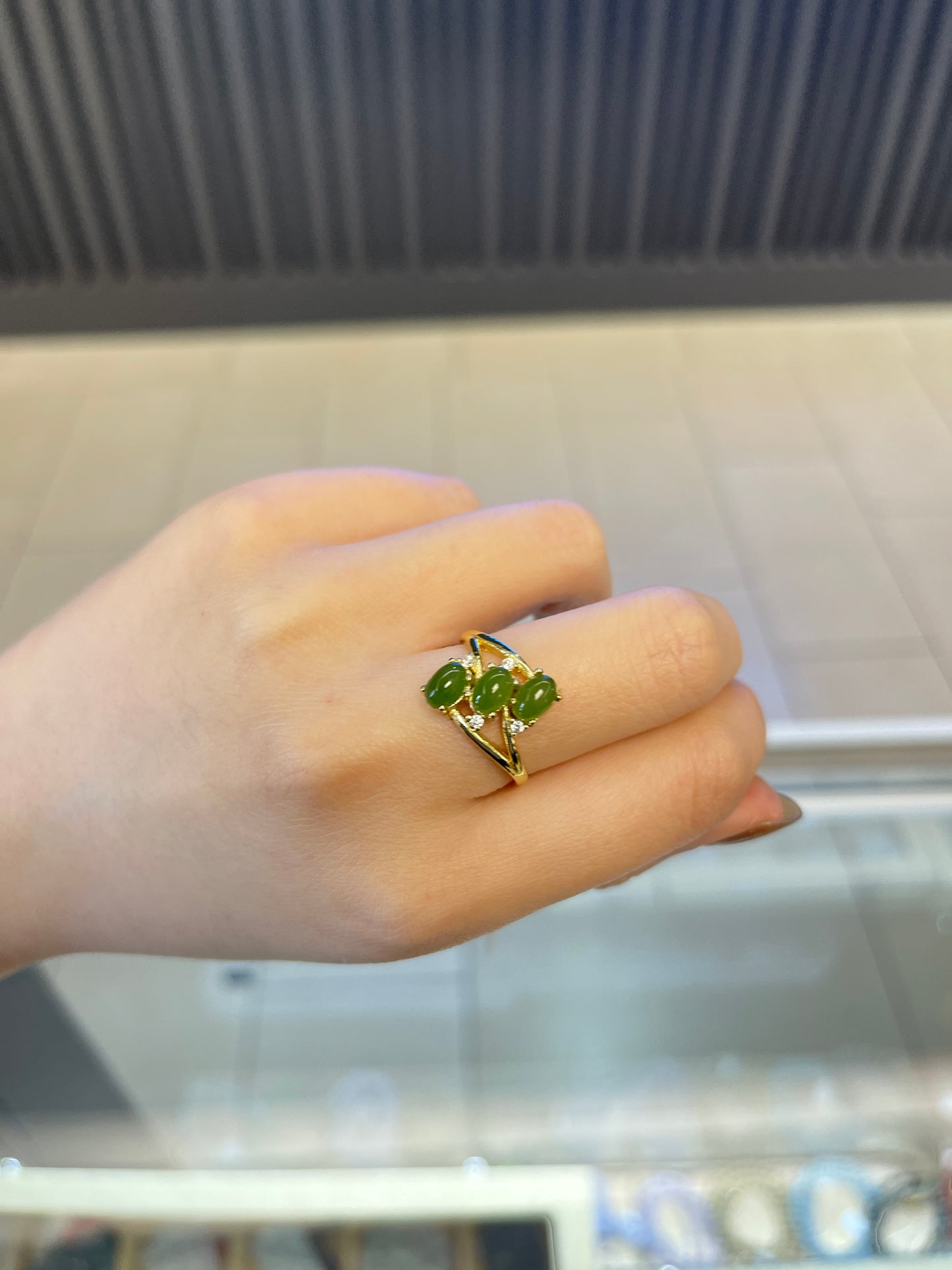 Jade &Sterling Ring