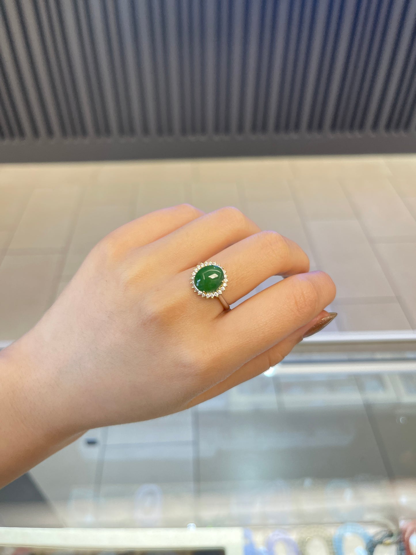 Jade &Sterling Ring