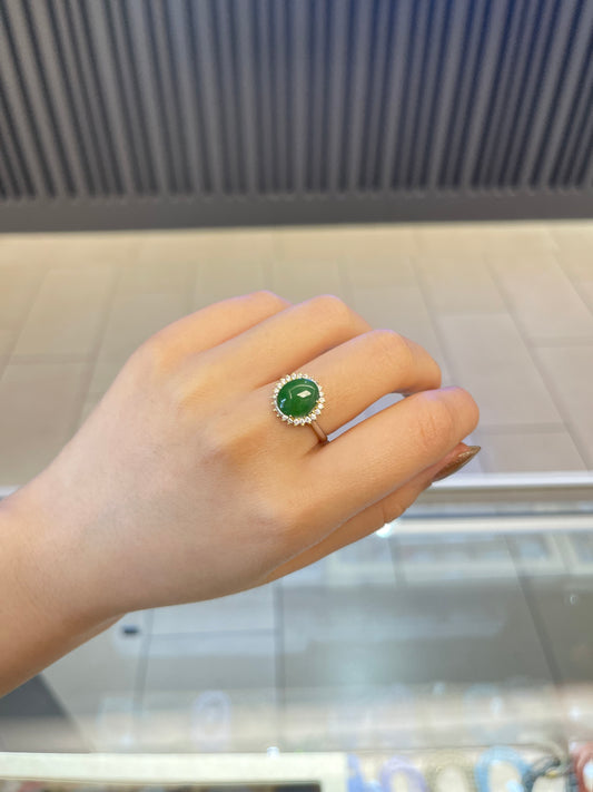Jade &Sterling Ring
