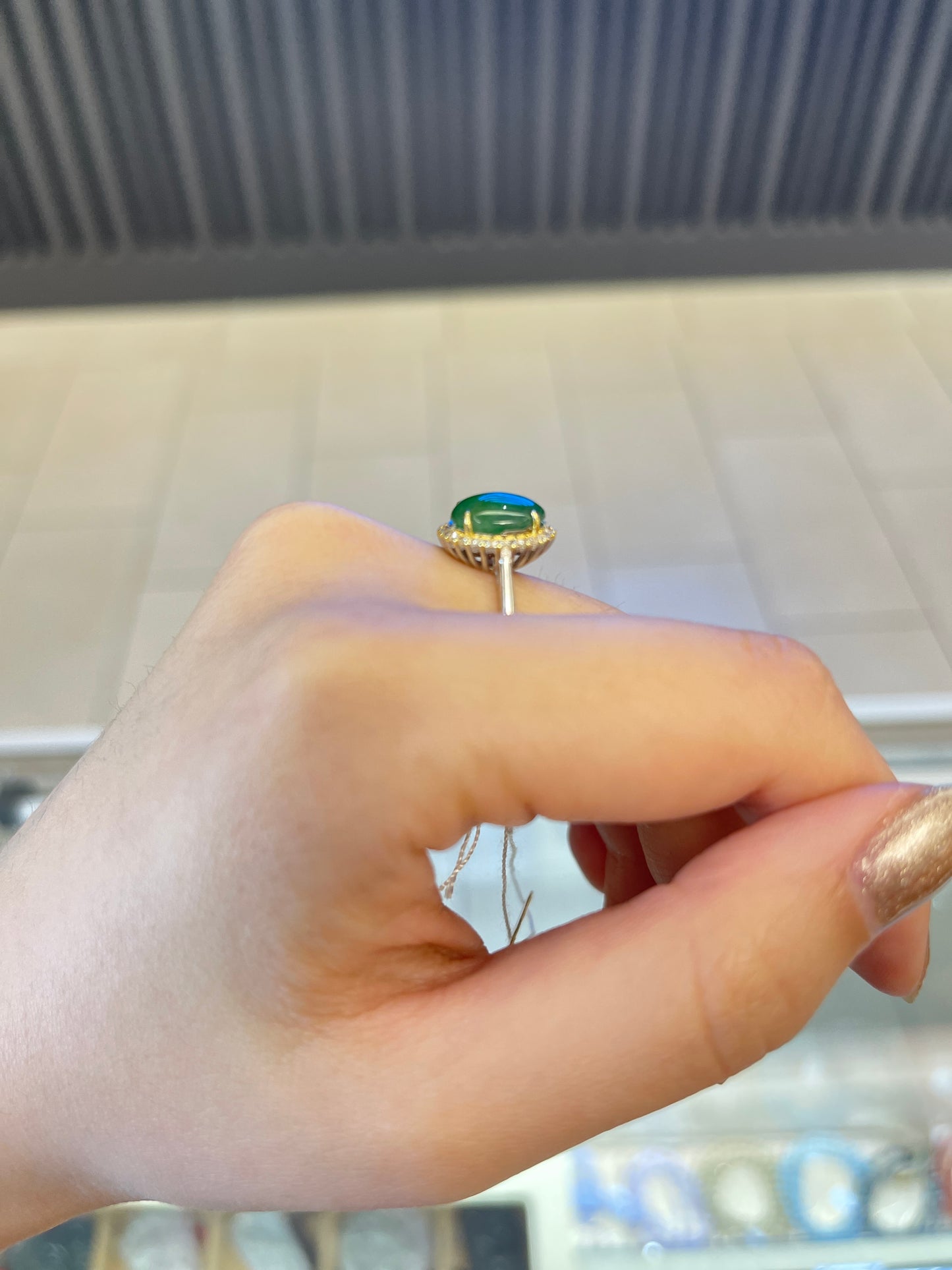 Jade &Sterling Ring