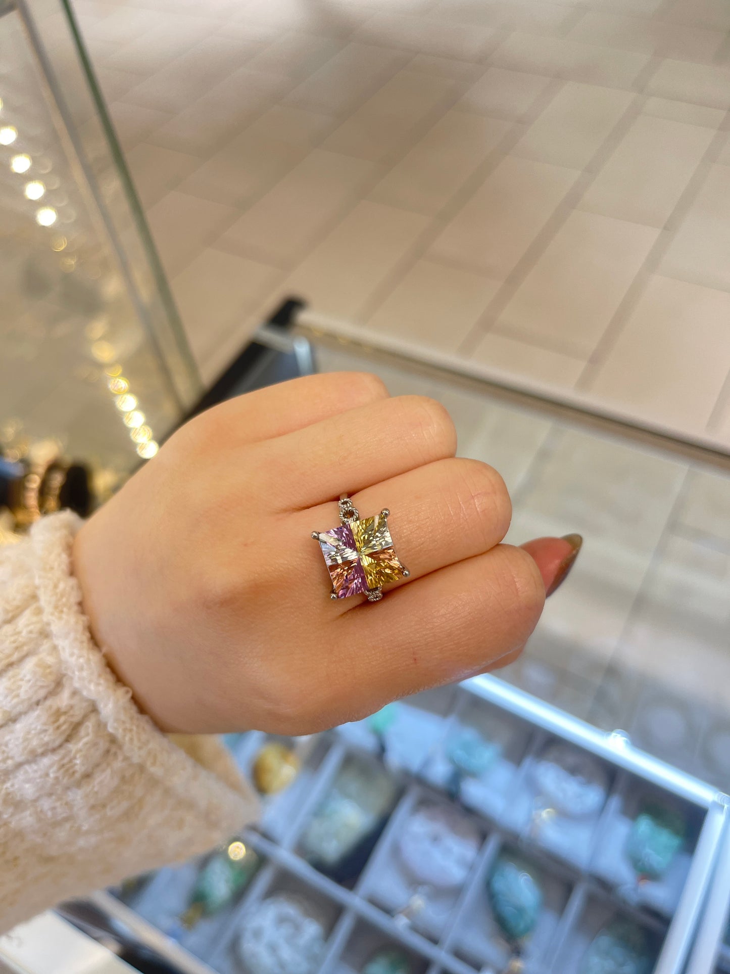 South Africa Crystal Ring--Multiple colors