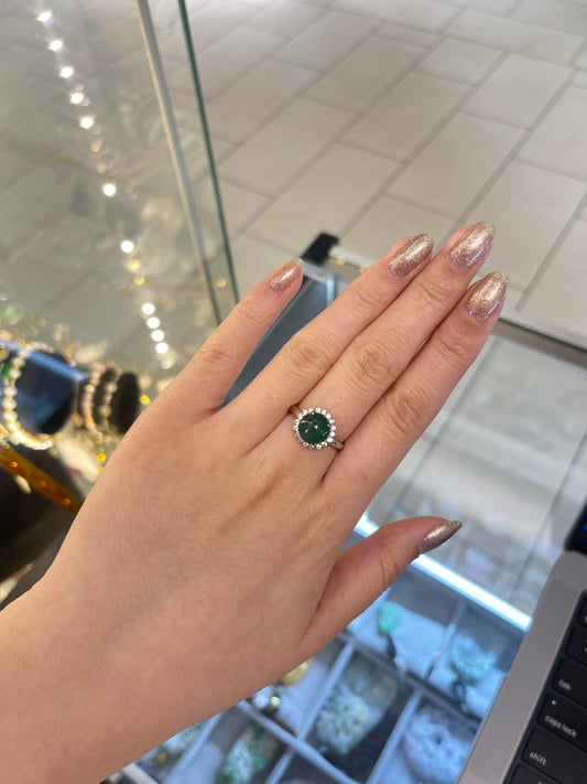 Jade &Sterling Ring