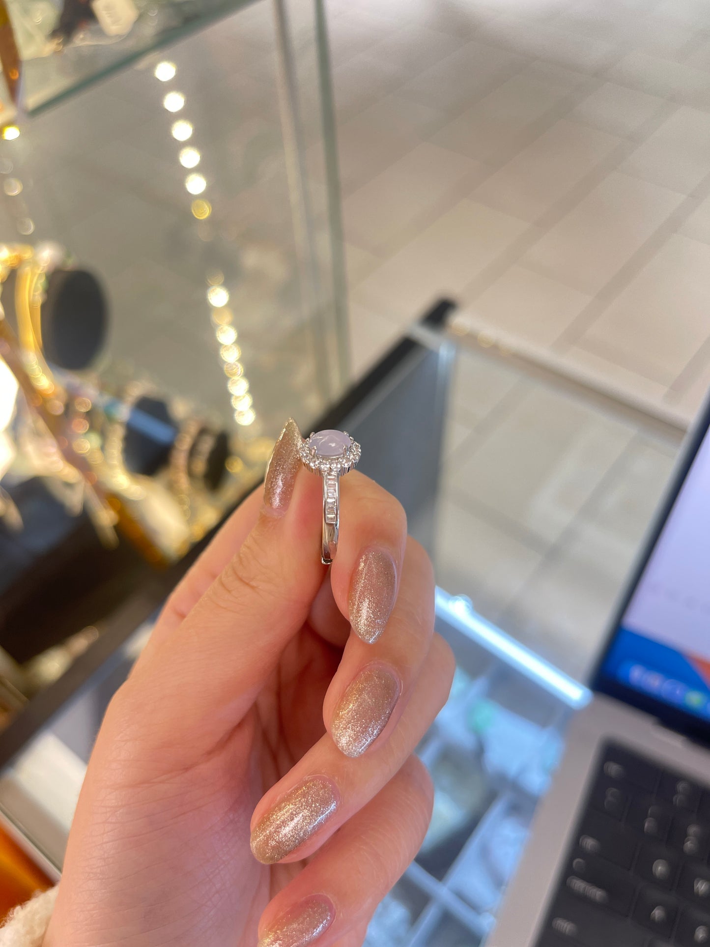 Lavender Jadeite Ring