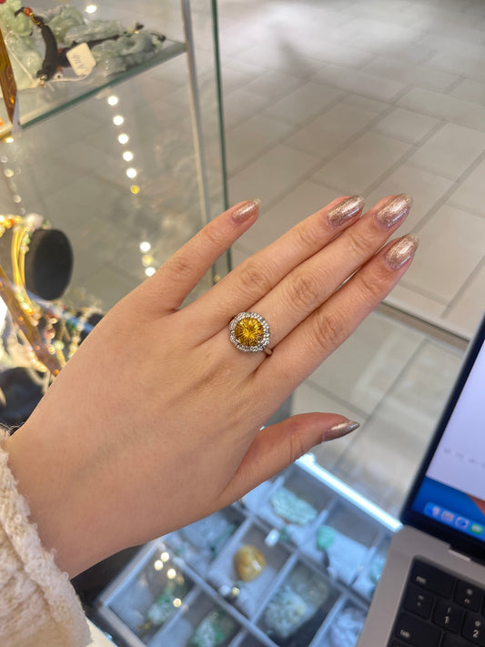 Citrine &Sterling Ring