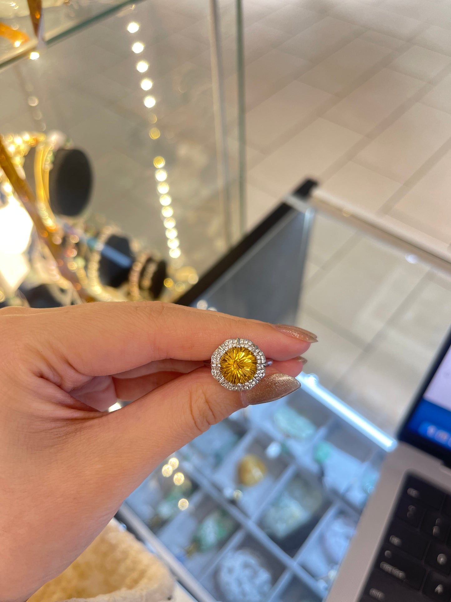 Citrine &Sterling Ring
