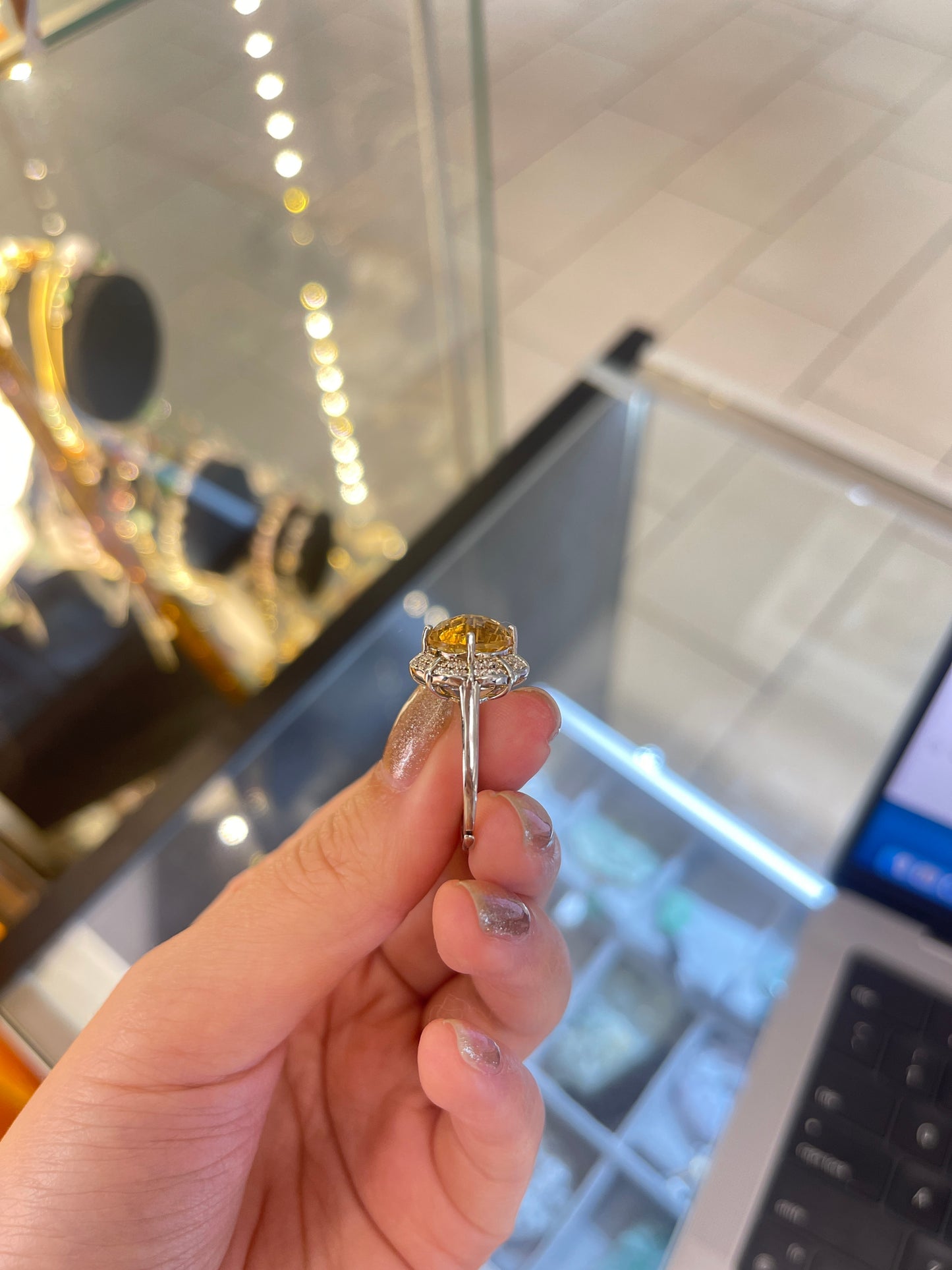 Citrine &Sterling Ring