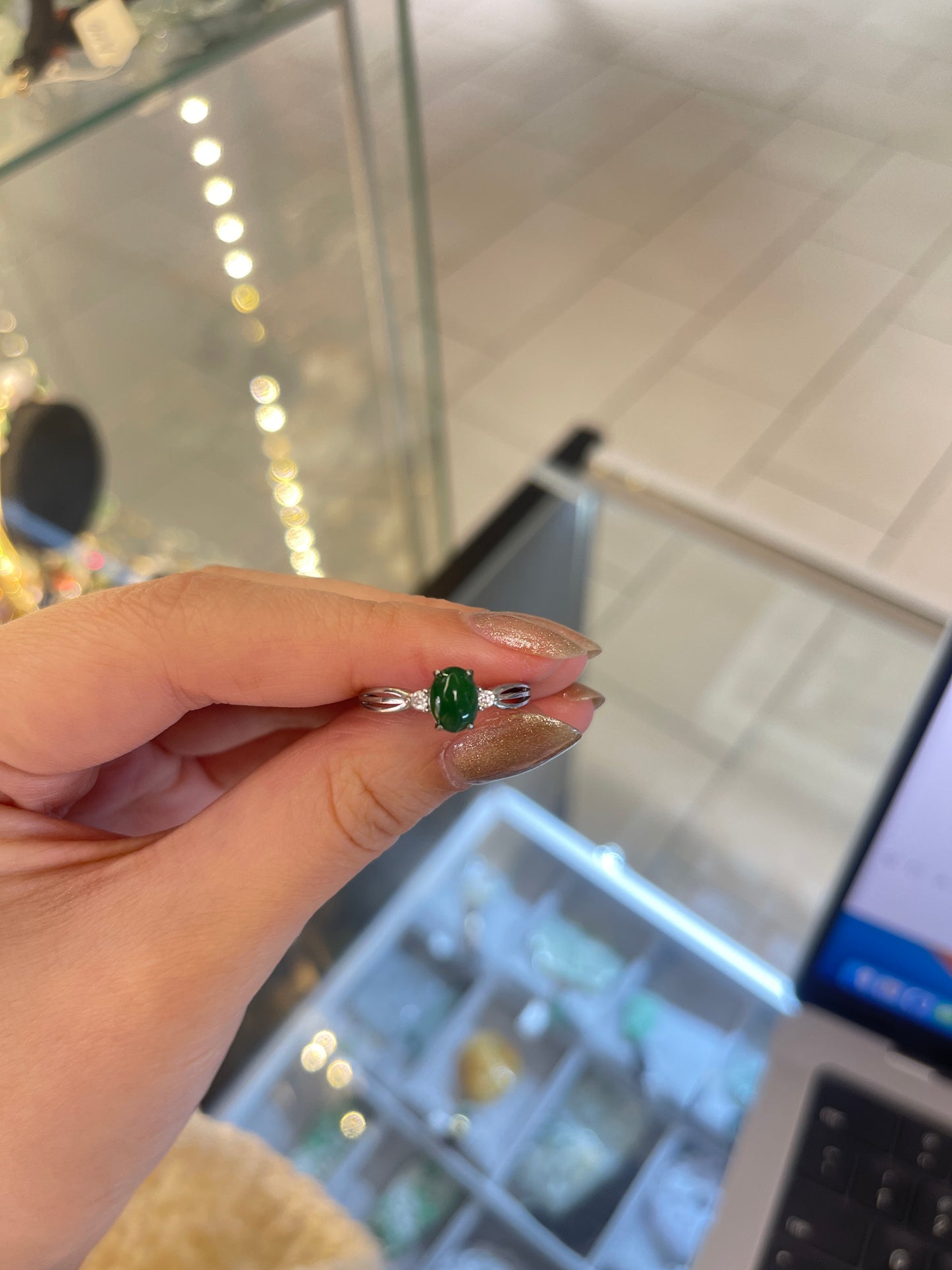 Jadeite ring