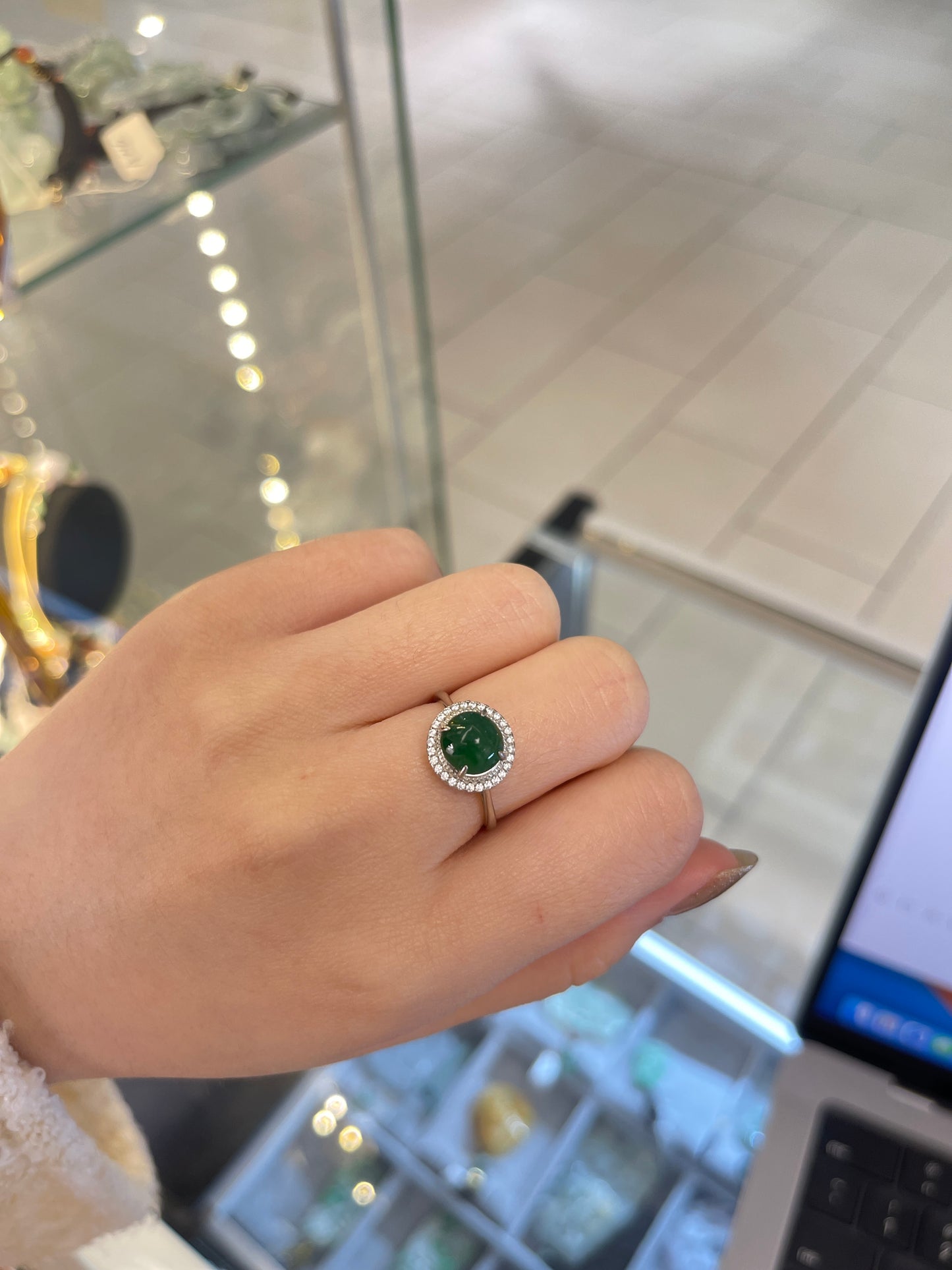 Jadeite ring