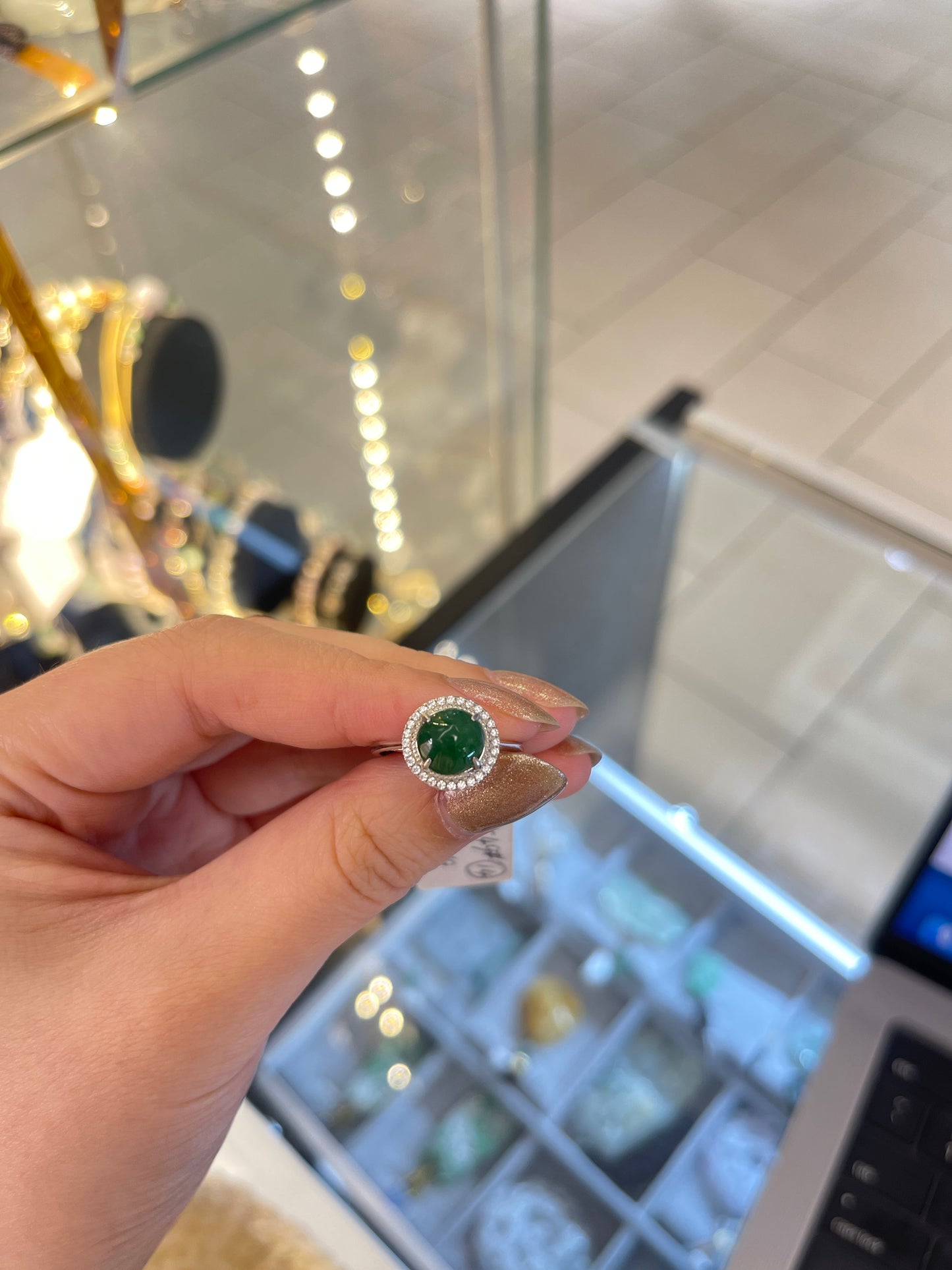 Jadeite ring