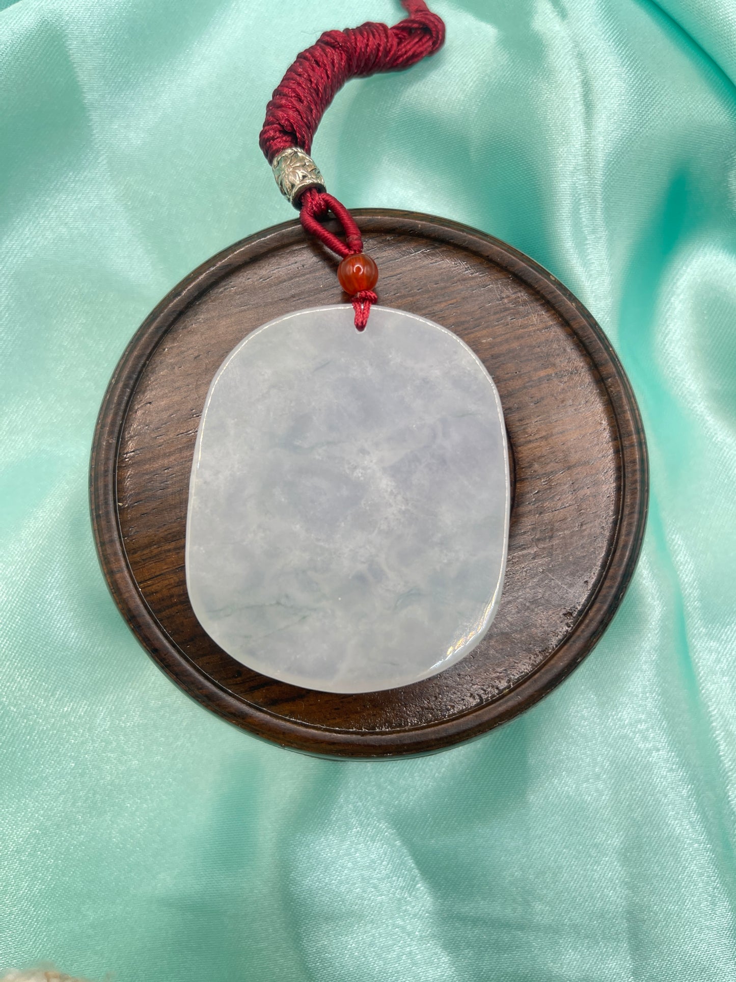 Ice Jadeite Dragon Pendant
