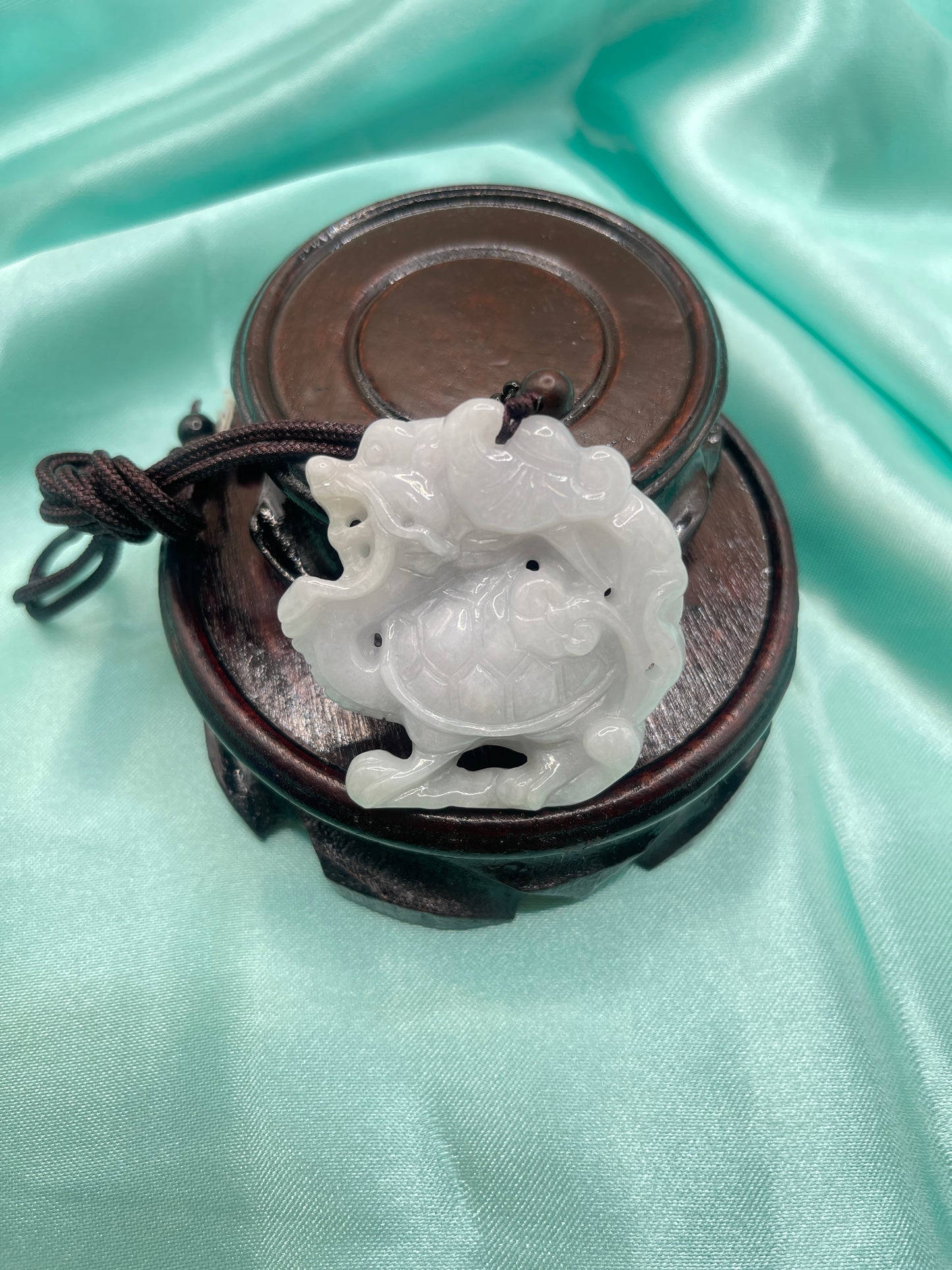 Dragon Turtle Jadeite Pendant