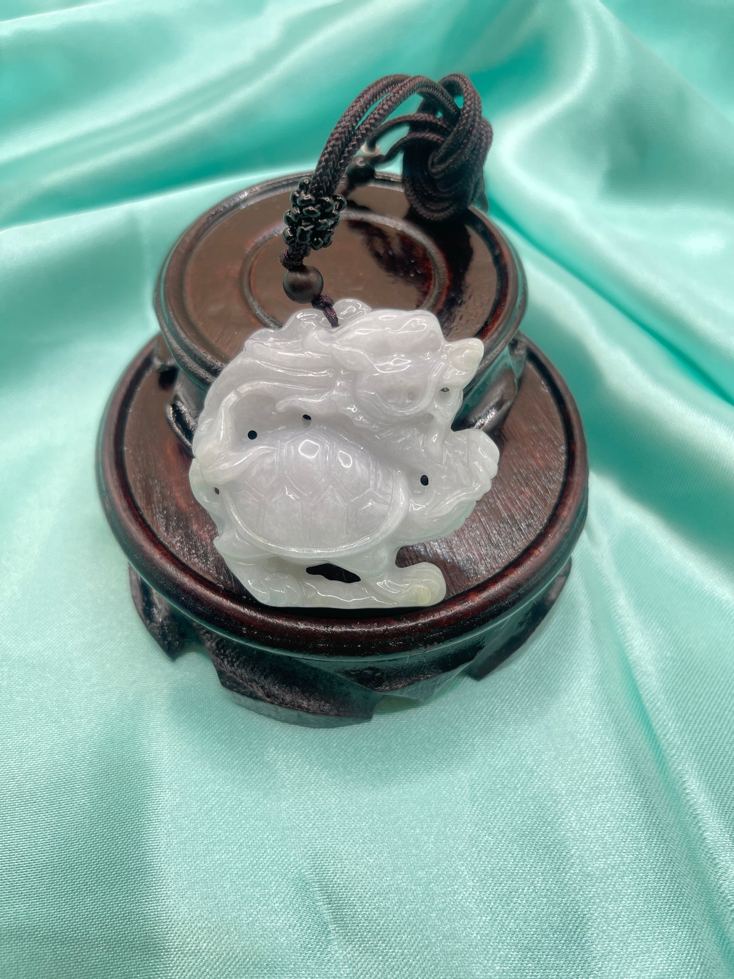 Dragon Turtle Jadeite Pendant