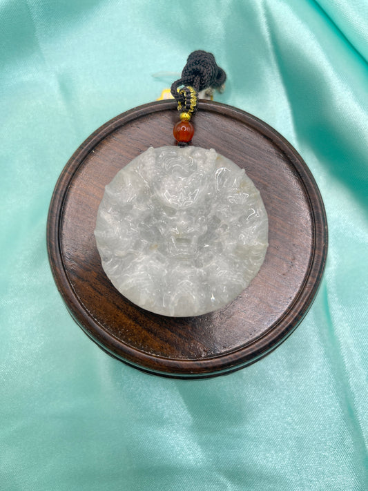 Nine Dragon Protection Pendant--Two side carving.