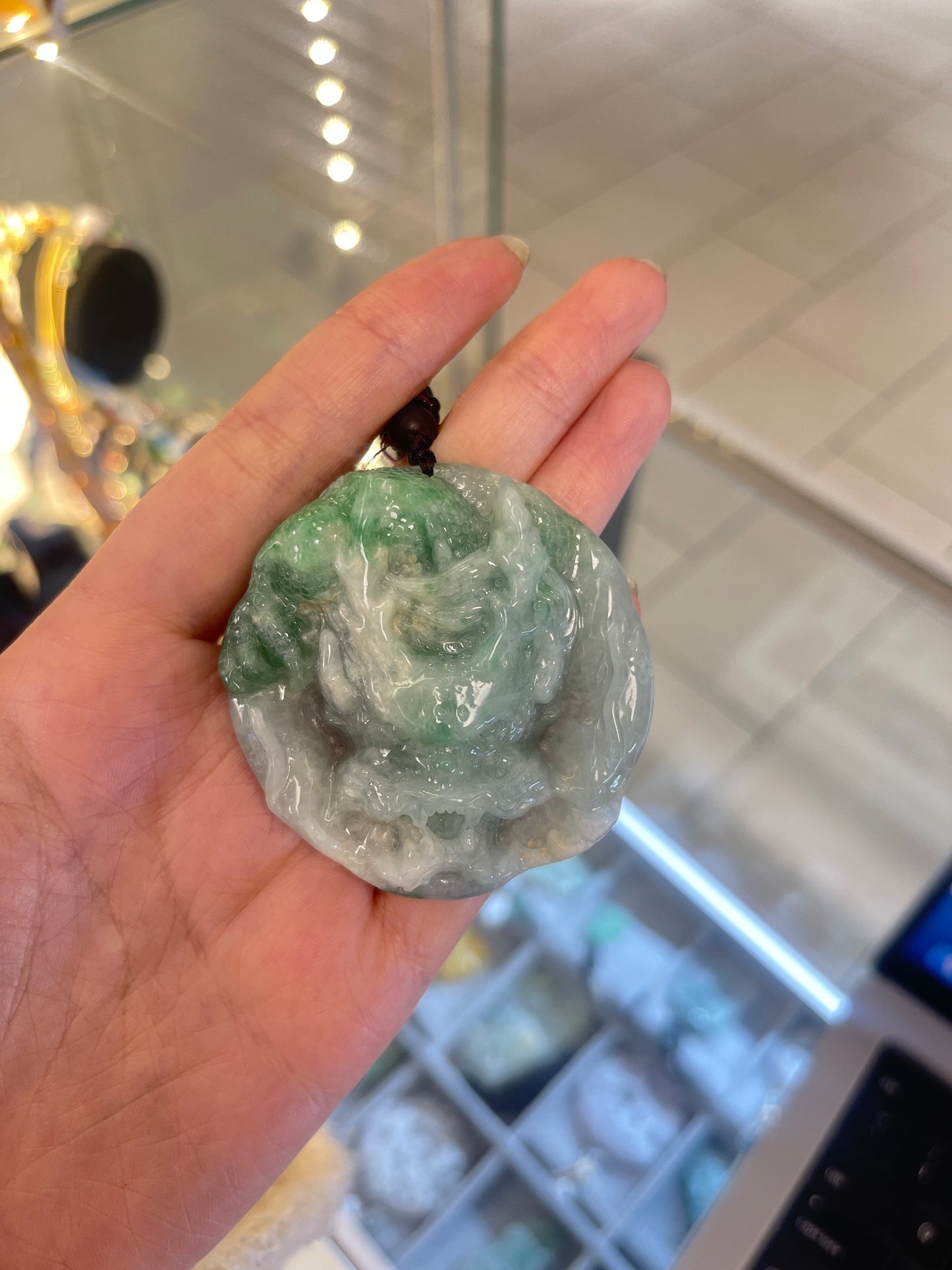 Dragon Jadeite Pendant