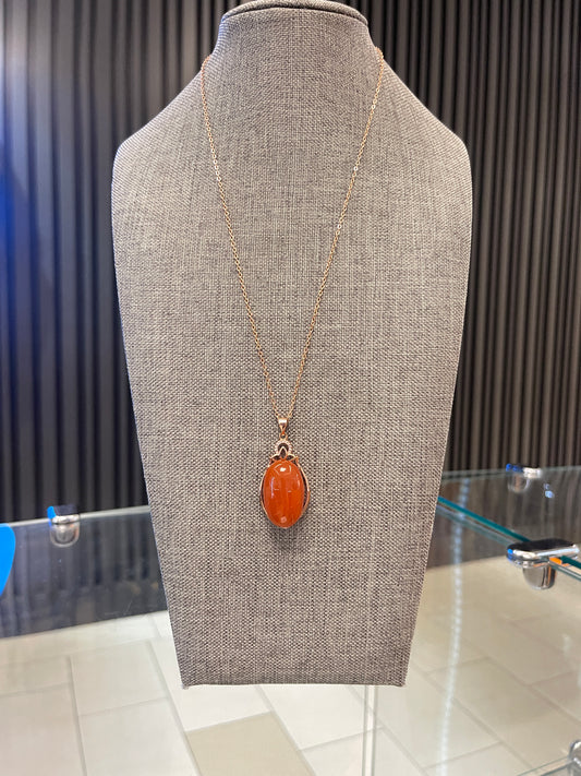 Southern red agate necklace