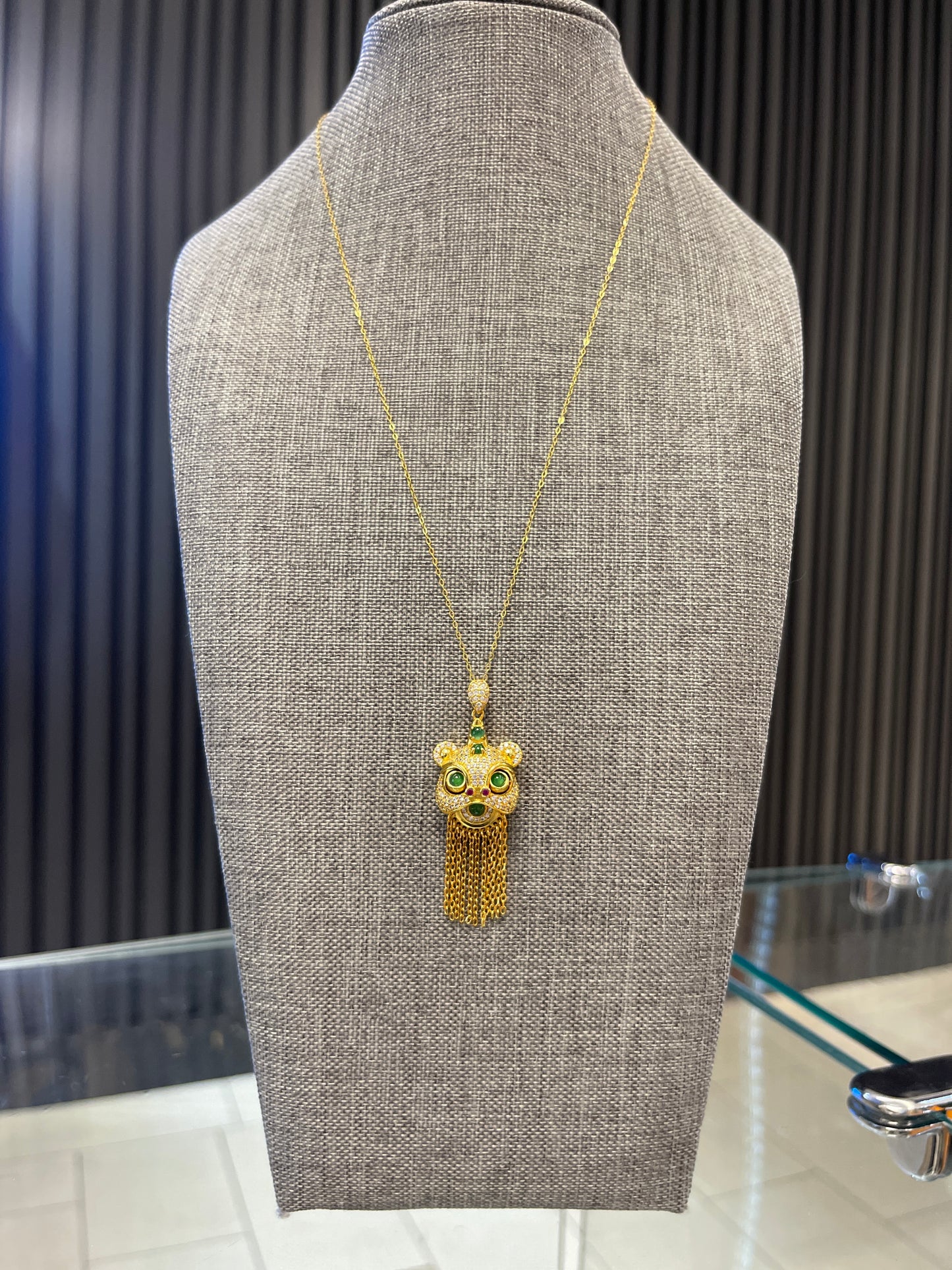 Jade necklace--tiger