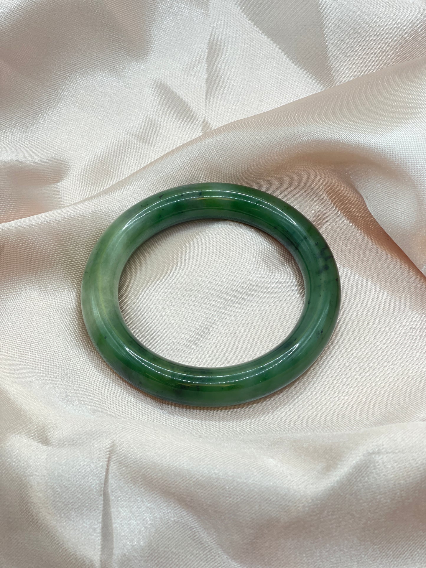 58.2mm Russia Green Jade Bangle