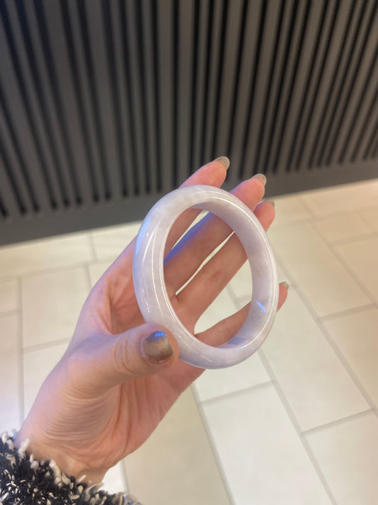59.5mm Burmese Jadeite Bangle Grade A