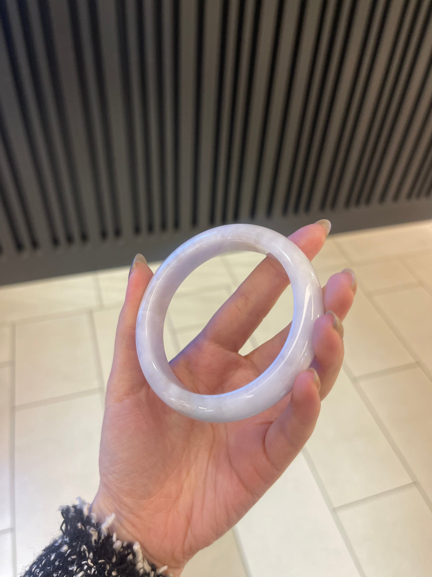 59.5mm Burmese Jadeite Bangle Grade A