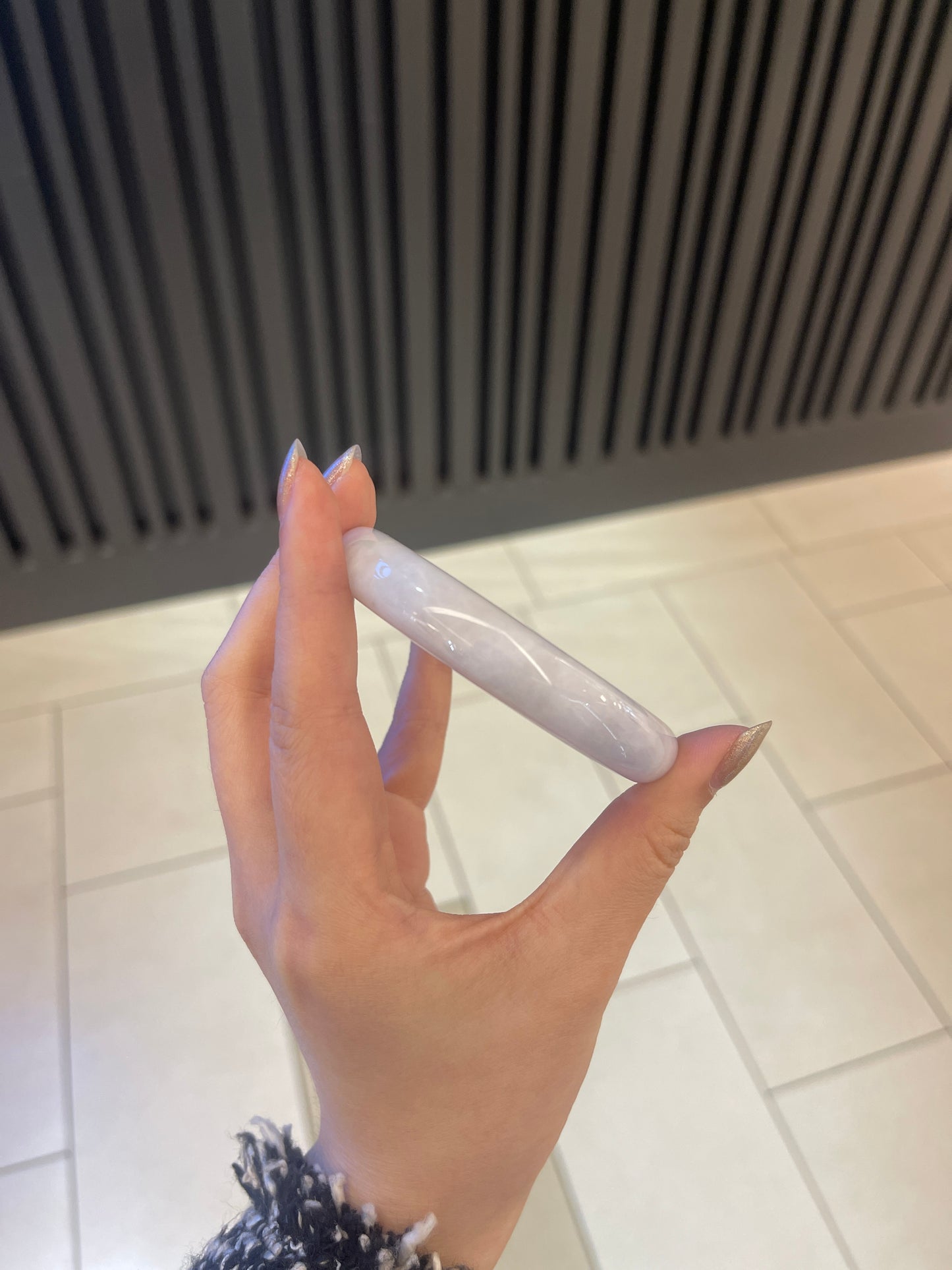 59.5mm Burmese Jadeite Bangle Grade A