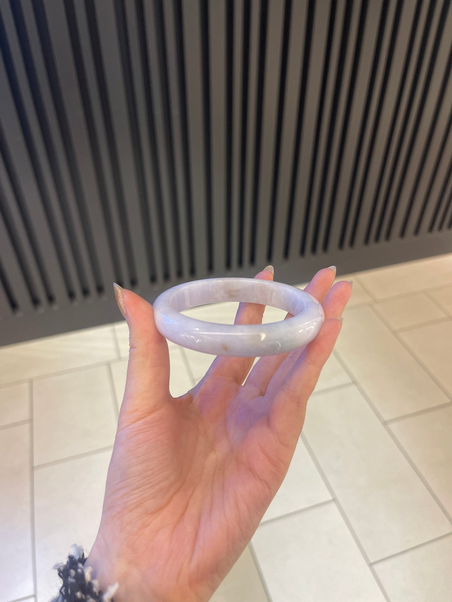 59.5mm Burmese Jadeite Bangle Grade A