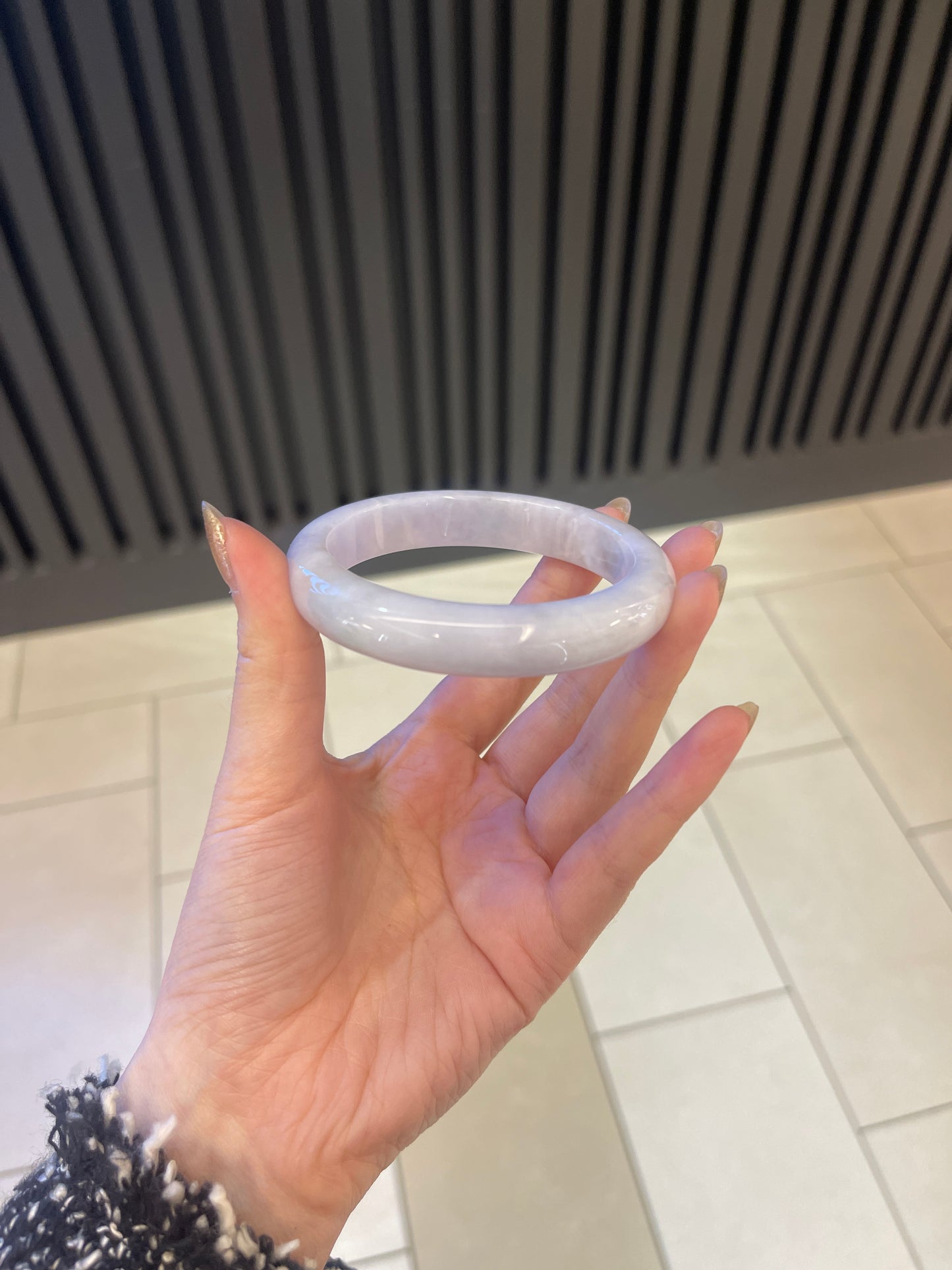 59.5mm Burmese Jadeite Bangle Grade A