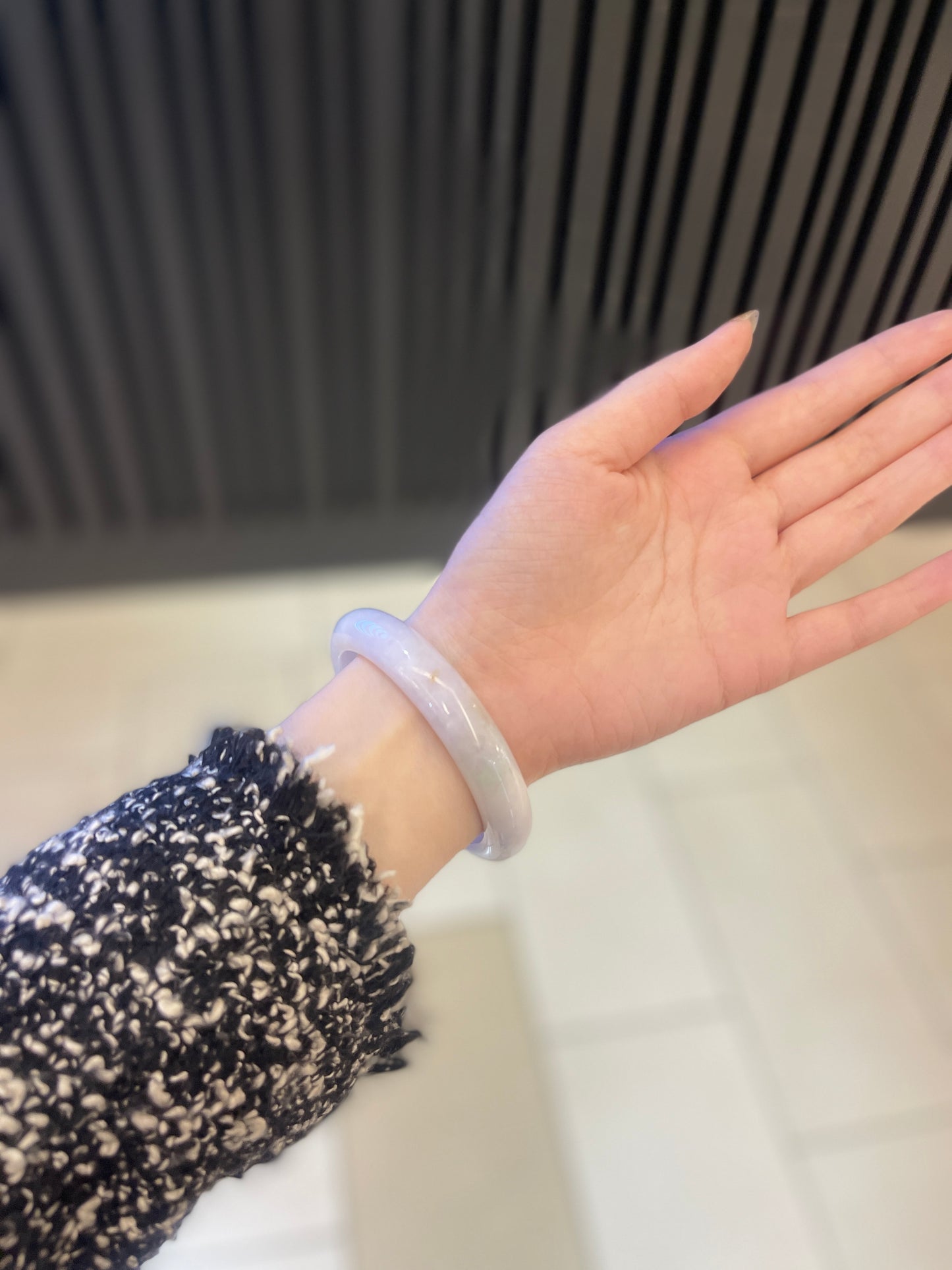 59.5mm Burmese Jadeite Bangle Grade A
