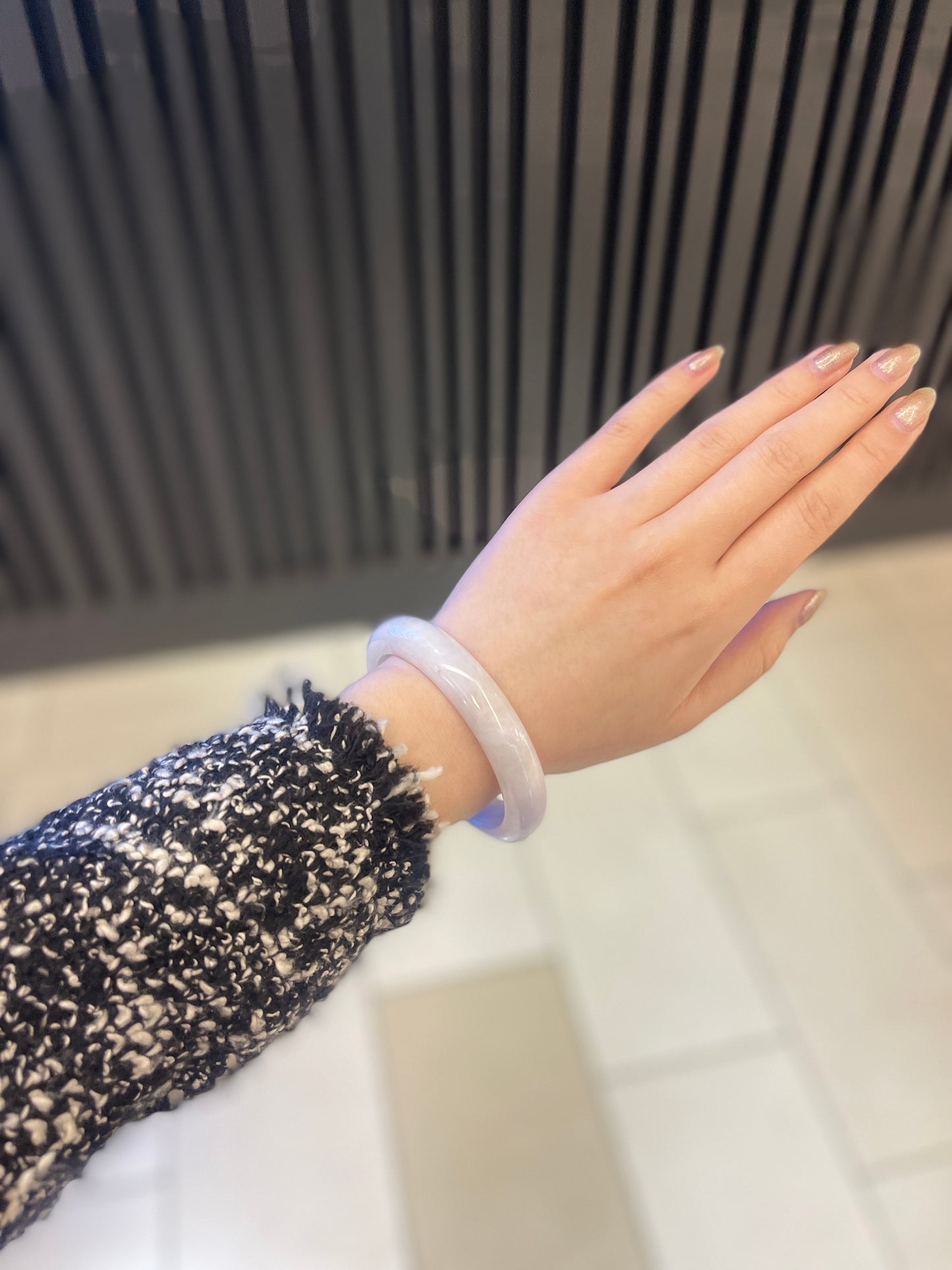 59.5mm Burmese Jadeite Bangle Grade A