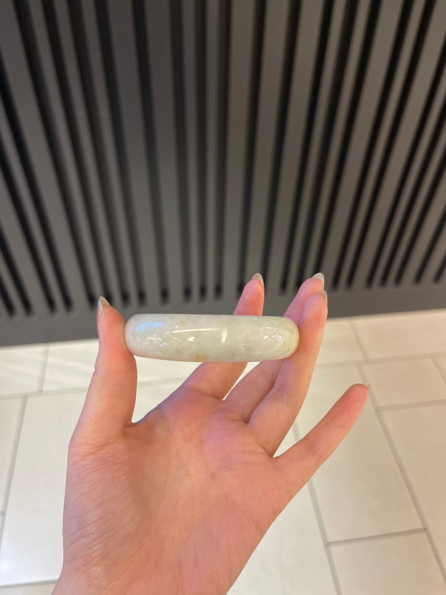53.9mm Yellow Burmese Jadeite Bangle Grade A