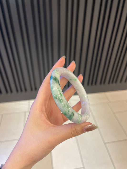 61.9mm Burmese Jadeite Grade A Bangle
