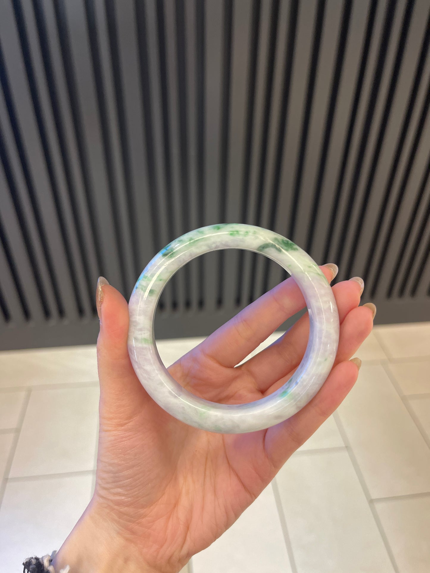 61.9mm Burmese Jadeite Grade A Bangle